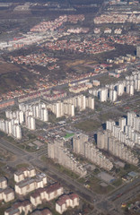 Aerial view of Belgrade, capital of Serbia