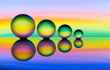 Crystal ball light painting