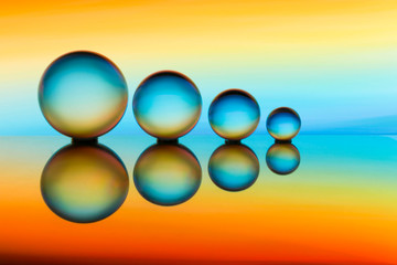 Crystal ball light painting