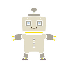 quirky hand drawn cartoon robot