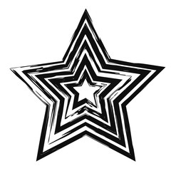 Vector pattern with star 