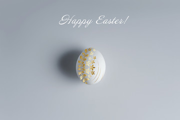Natural chicken eggs is a symbol of Easter.