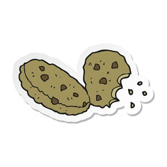 sticker of a cartoon cookies