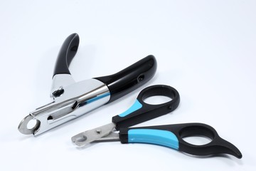 claw clippers for cats, claw clippers for dogs, isolated on white background