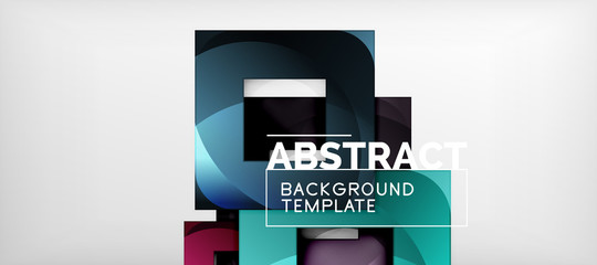 Abstract squares geometric background can be used in cover design, book design, website background