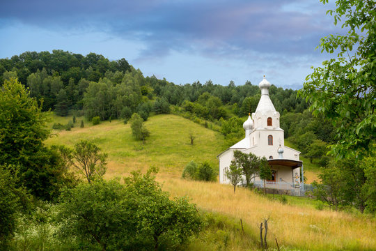 charnel house Osadne, Slovakia, orthodox little church
