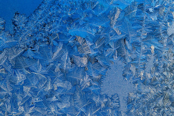 Abstract background, frost on window