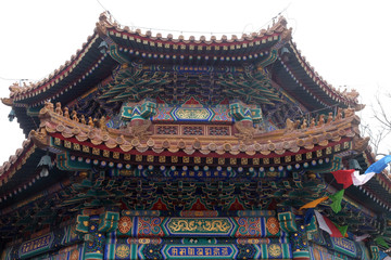 Fototapeta premium Beautiful Lama Yonghe Temple in Beijing, China