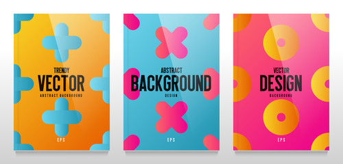 Abstract vector background. Modern cover design. Colorful trendy gradient. Eps10 vector.