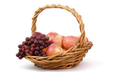 fresh fruits in a basket