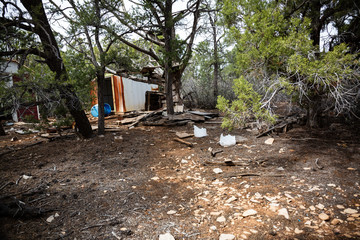 Destroyed Shed and Supplies