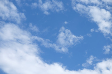 Beautiful white clouds with blue sky background, tiny clouds.