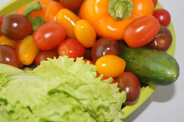  fresh vegetables for salad