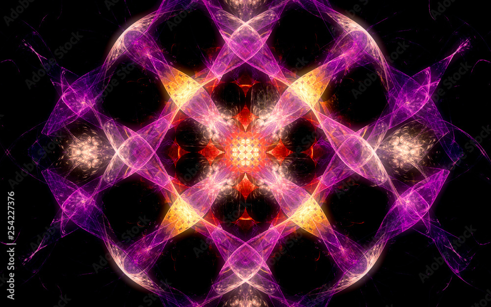 Fototapete digital generated image in the form of abstract geometric shapes of various shades and colors for us
