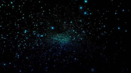 4K Abstractfly of small infinite star field of space in the Universe.
