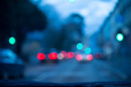 Abstrakte Stra&szlig;ensituation, idealer Hintergrund