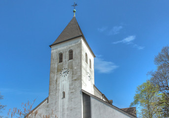 Fototapeta na wymiar Evangelische Kirche Ruhrort Beeck Duisburg