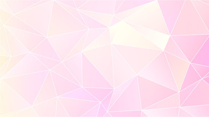Pastel Bright Pink Low Poly Backdrop Design