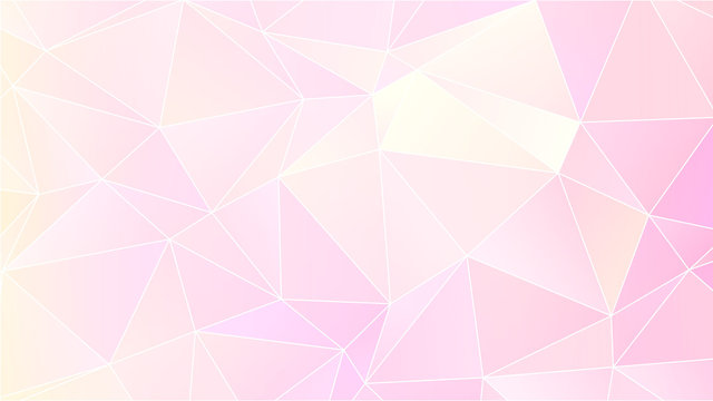 Pastel Bright Pink Low Poly Backdrop Design