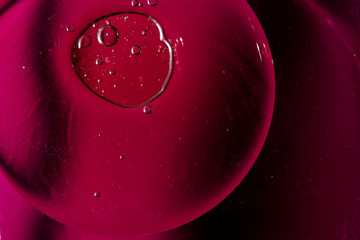 Abstract art with oil bubbles