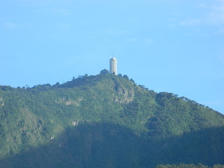 Venezuela. Caracas. Tower of Humbold hotels in mountains