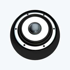 3d Rendered music speaker