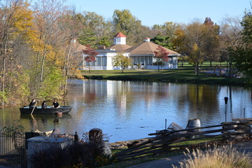 Obraz premium house on the river