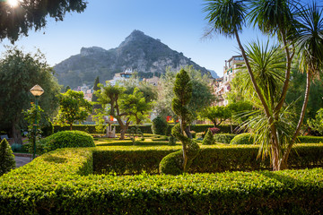 Streets and parks of Taormina