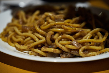 Breadstick on a wooden table