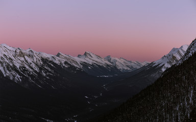 Obraz premium Sunset in Banff, Alberta