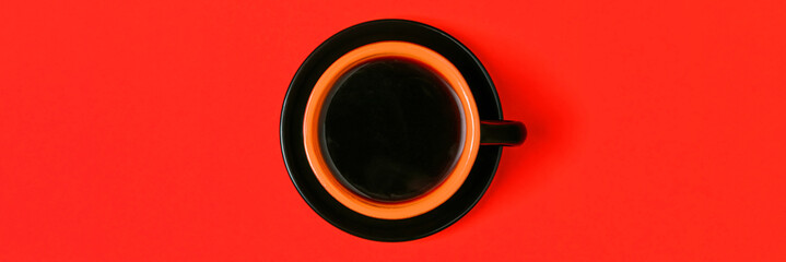 Coffee concept on bright pastel background