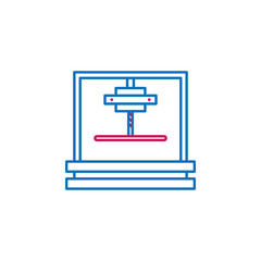 Obraz premium 3D printing, 3d printing pen icon. Element of 3d printing icon. Thin line icon for website design and development, app development. Premium icon