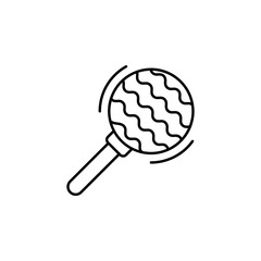 Rattle, toy icon. Element of maternity culture. Thin icon for website design and development, app development. Premium icon