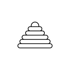 Rings, toy icon. Element of maternity culture. Thin icon for website design and development, app development. Premium icon