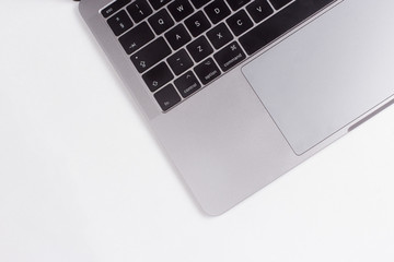 Rotated Grey Laptop