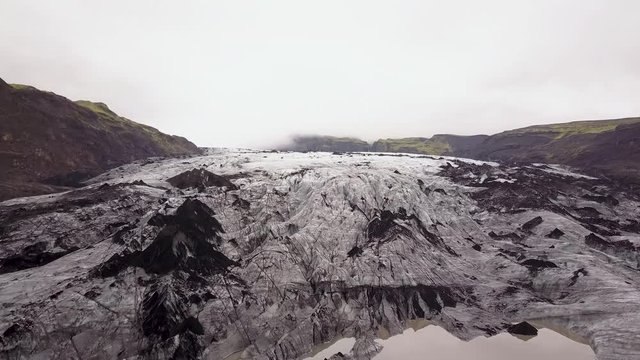 Glacier S&oacute;lheimaj&ouml;kull by drone