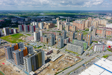 Naklejka na ściany i meble Residential district European. Tyumen. Russia