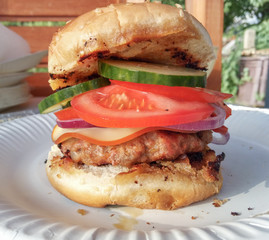 hausgemachter Hamburger