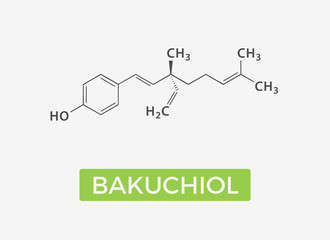 Bakuchiol - chemical formula - Natural Retinol