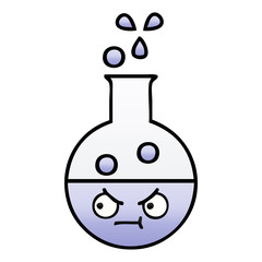 gradient shaded cartoon test tube