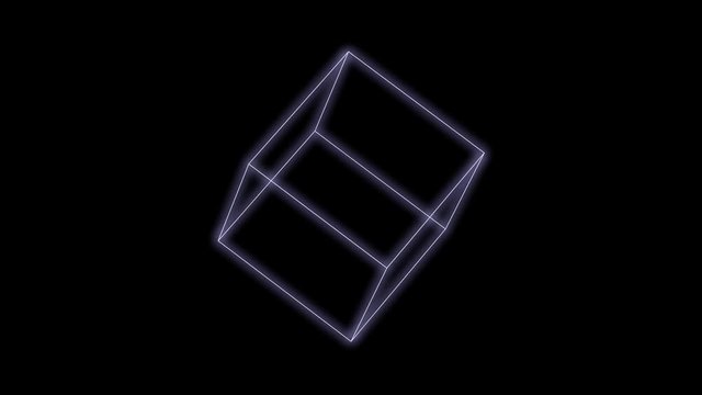 synthwave shapes on a Black Background 3d render