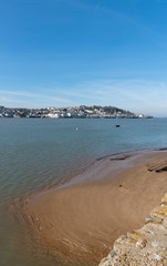 Appledore, North devon, England, UK. March 2019. Appledore on the River Torridge viewed across the estuary from Instow a resort in North devon.
