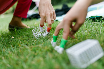 Fußballspiel mit Fingern