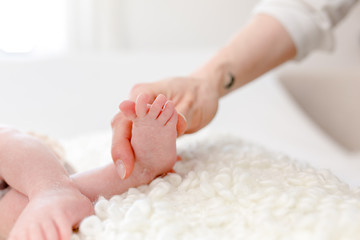 Obraz na płótnie Canvas Baby Newborn Homestory