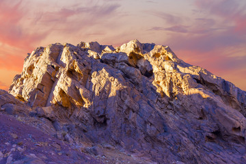 Fototapeta premium Amazing Sunrise at Sinai Mountain, Beautiful dawn in Egypt, Beautiful view from the mountain 