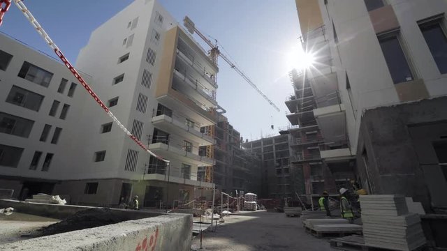 Timelapse of a construction site