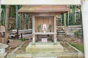 a small japanese altar