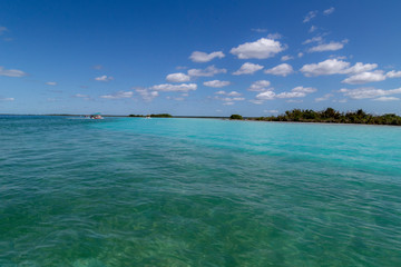 Bacalar (lagoon of the seven colors) Quintana Roo Mexico