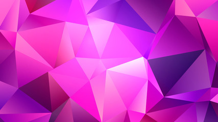 Pastel Pink Shining Crystal Low Poly Backdrop