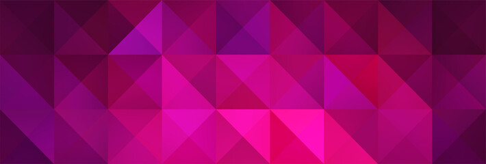 Geometric Magenta and Pink Backdrop with Triangles